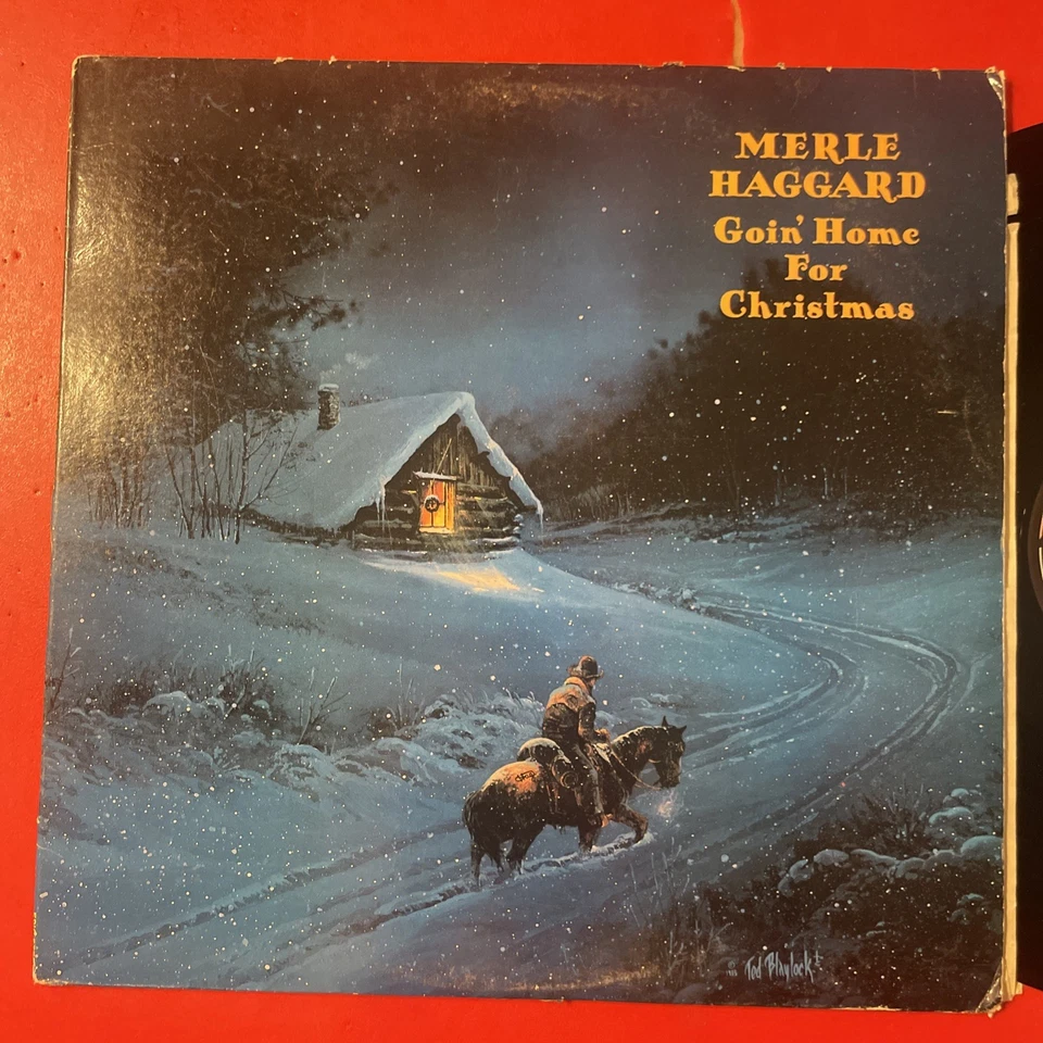 Merle Haggard Goin’ Home For Christmas LP Epic Holiday VG+!!!! - Image 2 of 4