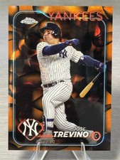 🔥⚾️JOSE TREVINO 2024 Topps Chrome Orange & Black Lava Lamp Refractor SP /15⚾️🔥