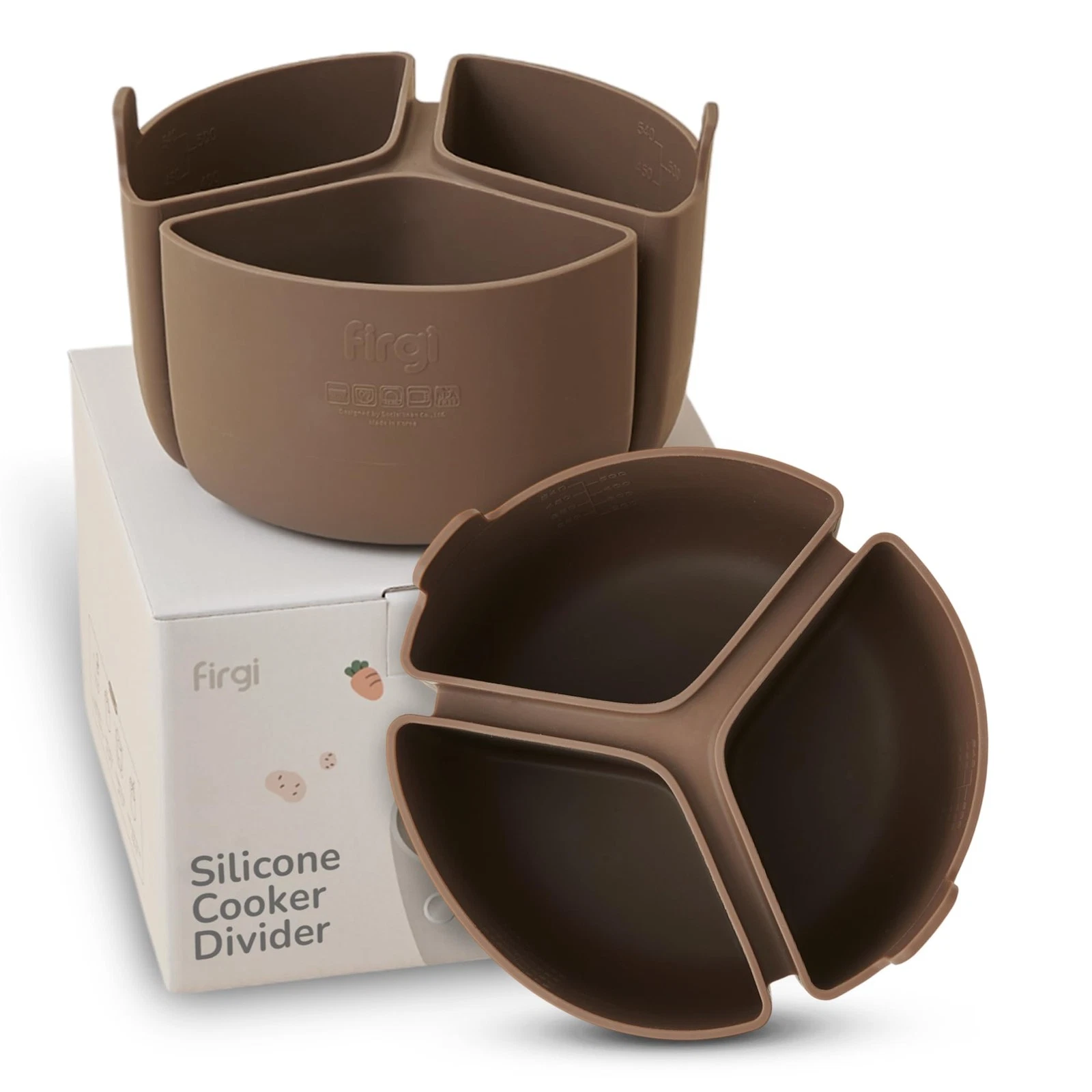Silicone Rice Cooker Divider, Triple Slow Cooker Liner for Instant Pot 6 Quar...