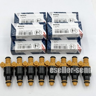 8X Original BOSCH OEM Upgrade Fuel Injectors For Ford F150 F250 F350 0280150718
