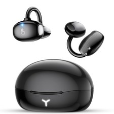 Clip on Earbuds Wireless, Lightweight Open Ear Earbud with Physical Button, D...