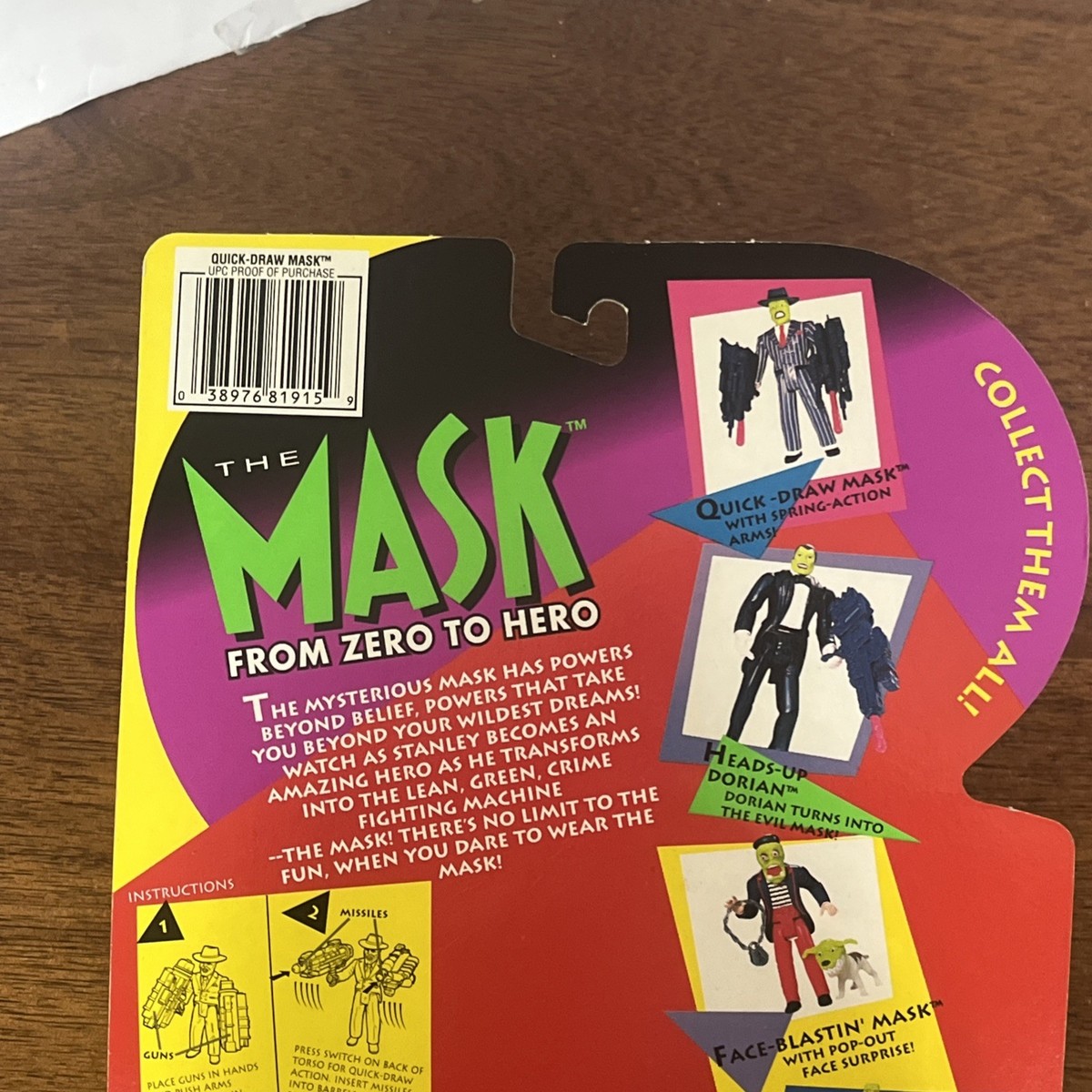 The Mask Jim Carey 1995 Movie Action Figure by Kenner for