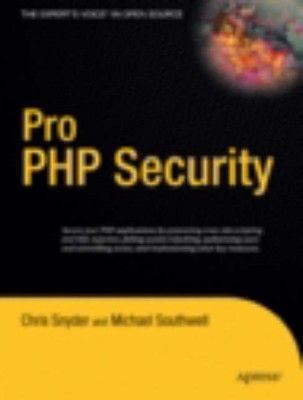 Snyder - Pro PHP Security - New paperback or softback - P555z