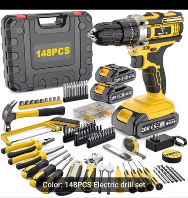 148 PCs Electric Drill Set