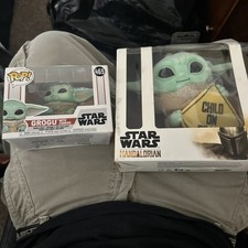 Star Wars The Mandalorian Grogu Baby Yoda The Child On Board Plush Hanging Sign