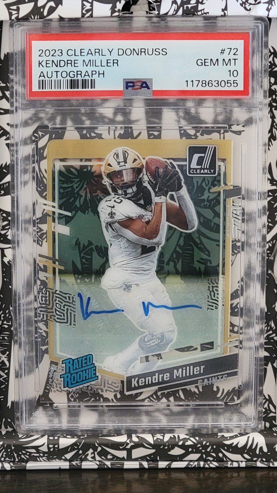 Kendre Miller Panini Clearly Donruss #72 Autograph