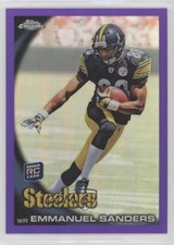 2010 Topps Chrome Retail Purple Refractor 101/555 Emmanuel Sanders #C106 fm0
