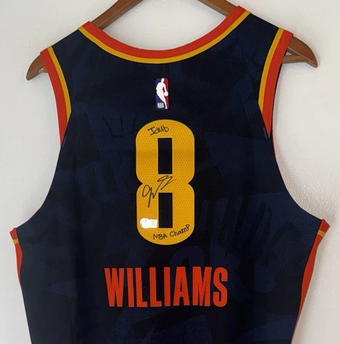 Jalen Williams Thunder Signed "Jdub NBA Champ" Nike ADV Authentic Jersey BAS LOA