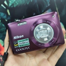 Nikon COOLPIX S4300 16MP Digital Camera Purple Touchscreen 6x Zoom English