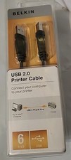 Belkin USB 2.0 Printer Cable 6 Ft New In Package