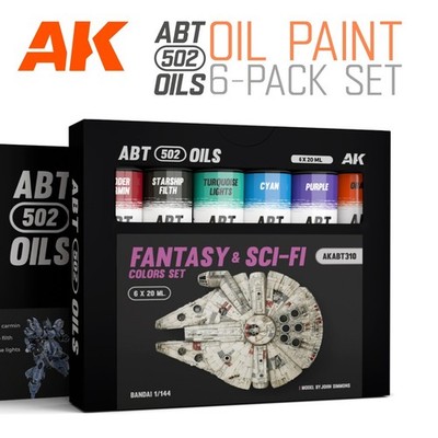ABT 502: Fantasy & Sci-Fi Colors - Oil Paint Set - AKABT310