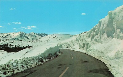 Postcard Trail Ridge Road in Early June Never Summer Range in Full View Colorado