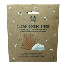 The Body Shop Reusable Washable Make Up Remover Pads x7  mesh laundry bag NEW