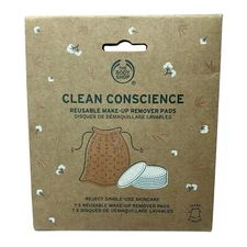 The Body Shop Reusable Washable Make Up Remover Pads x7 & mesh laundry bag NEW