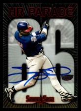 SAMMY SOSA SIGNED 1999 TOPPS SUPER CHROME HR PARADE JSA WITNESSED COA CHICAGO