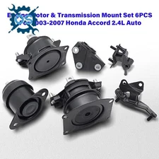 Engine Motor & Transmission Mount Set 6PCS For 2003-2007 Honda Accord 2.4L Auto