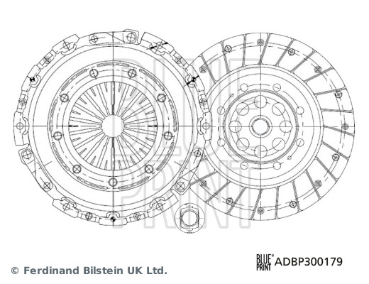 Blue Print Kupplungssatz FüR Peugeot 307 Break 3E 2.0 Hdi 110 3H 3A/C-image