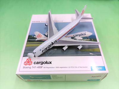 Herpa Wings 1:500 506908 cargolux B747-400F LX-TCV City of