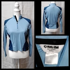 Pearl iZUMi Light Blue Zip Great Shape Woman's Small INV#W1679