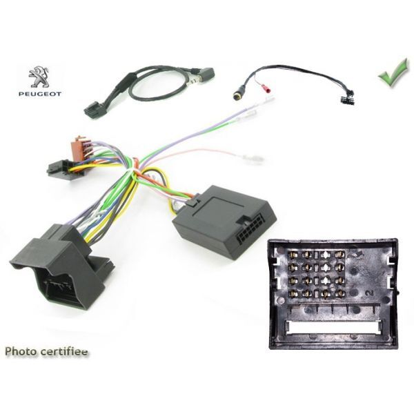 Commande volant Peugeot 5008 2009 2010 2011 2012 2013 connectique Fakra