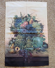 Grapes Fruit Lawn Yard Garden Flag 24 X 36 Peaches Pears Autumn Thanksgiving