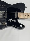 AVA MAX SIGNED CUSTOM HEAVEN & HELL ELECTRIC GUITAR PROOF JSA COA — photo 2