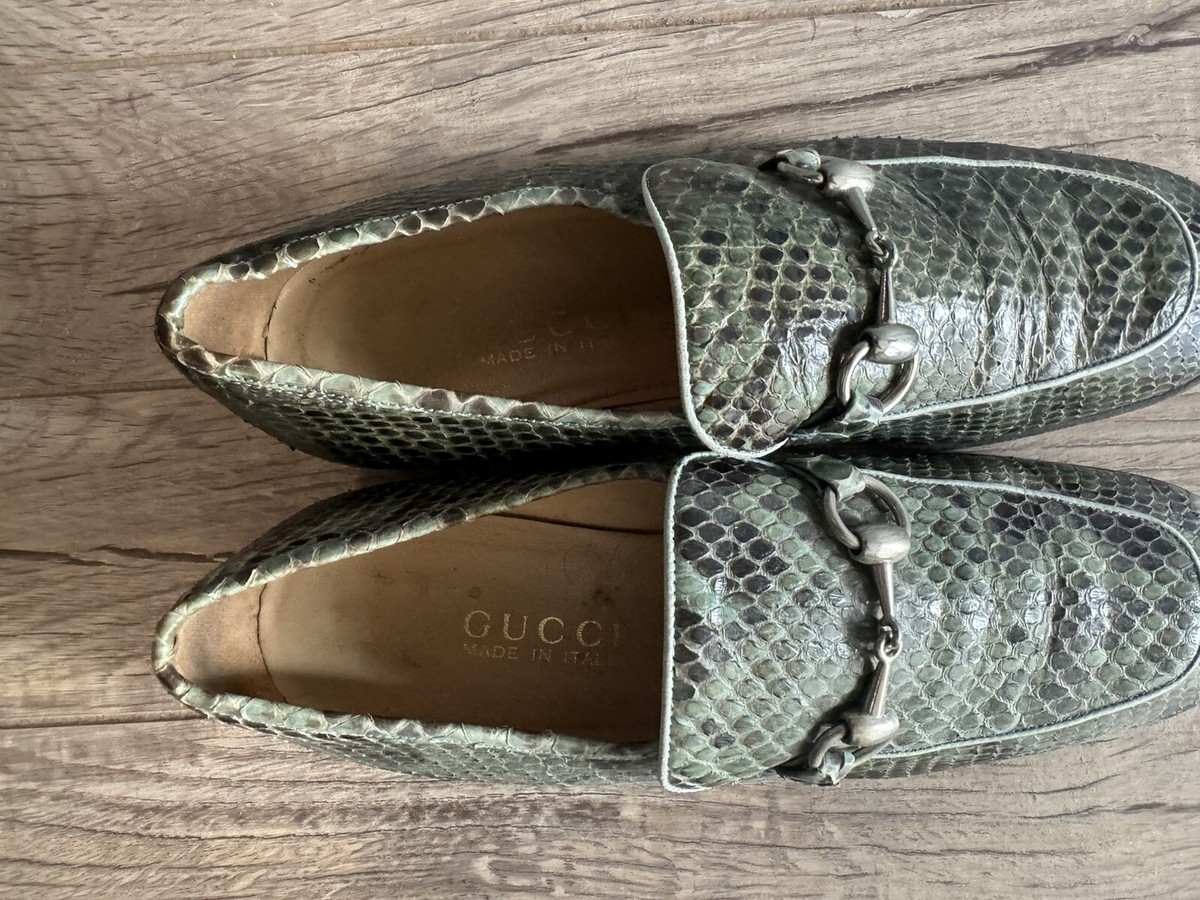 Rare Gucci Snake Skin Loafers Gucci vintage 1990s snakeskin Horsebit loafers... | Depop main image 2