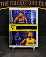 2020 Panini Flux Basketball Deja Vu Anthony Edwards Dwyane Wade Rookie RC HOF