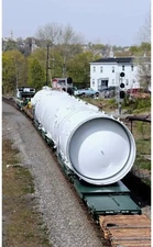 HO Scale Air gas Flat Car Load