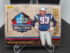 Richard Seymour Pro Football Hall of Fame Class of 2022 Panini HOF Card Patriots
