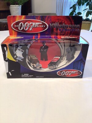 NIP James Bond Car Set Jonny Lightning 40TH Anniv 2002 1:64 Villainous Vehicles
