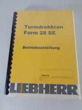 Istruzioni Per L'Uso / Manuale Liebherr Gru a Torre 28 Se Supporto 1997