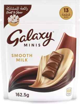 Galaxy Chocolate Minis Smooth Milk 13 Bars x 162.5g Free Shipping World Wide