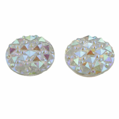 Spille di bigiotteria bianchi in strass