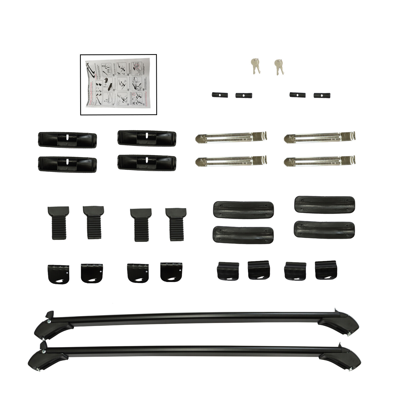 Universal 43.3" Car Top Roof Rack Cross Bar Luggage Carrier Aluminum with Lock eBay