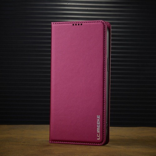 Flip Leather Wallet Magnetic Case for iPhone 16 15 14 13 12 11 XS XR 7 8 Plus SE - Picture 80 of 85