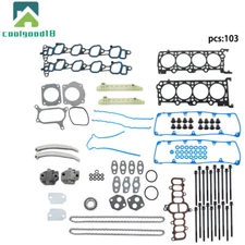 Timing Chain Head Gasket Bolts Kit For 4.6L Ford F150 Crown Victoria 2002-2010