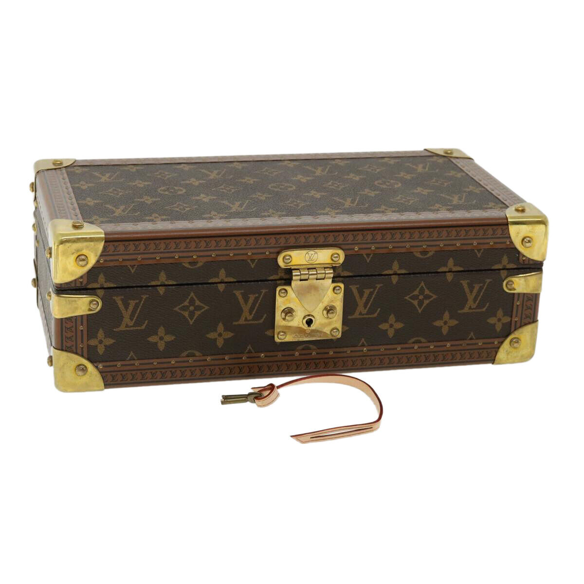 Authenticated used Louis Vuitton Monogram Bowat Flacon M21828 Makeup Box Case Trunk, Adult Unisex, Size: (HxWxD): 21cm x 22cm x 30cm / 8.26'' x 8.66