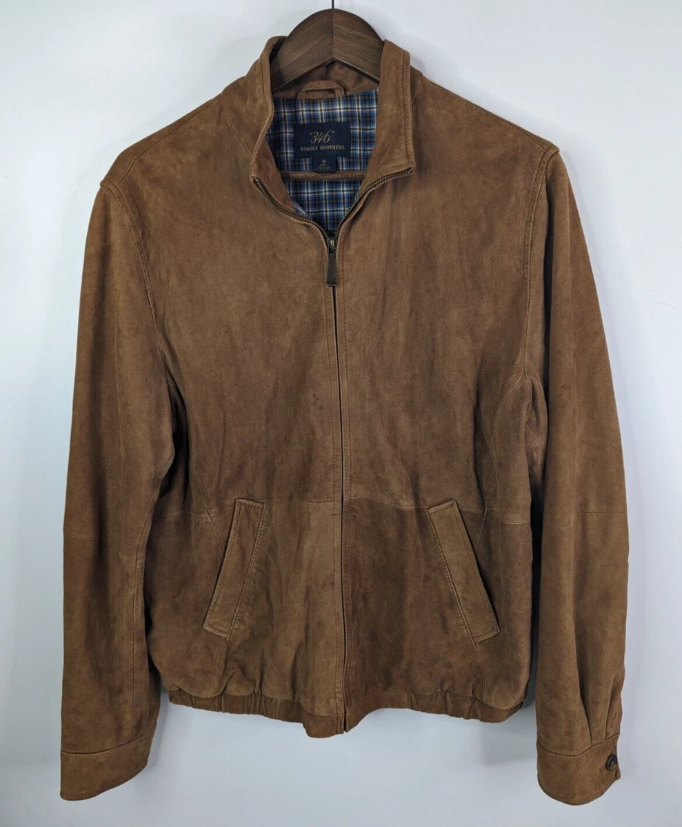 Brooks brothers mens leather jacket cheap