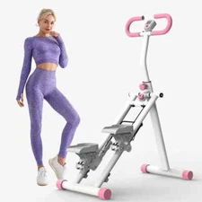 Stair Stepper Vertical Climber Machine Compact Folding Cardio Exercise Climber