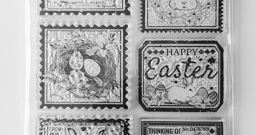 Easter Bunny Rabbit Clear Stamp Set - Approx 15 x 10cm - Picture 3 of 5