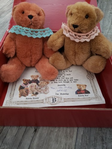 1994 Bialosky Treasury Limited Edition Set Of 2 Bears With Box And Certificate - Picture 4 of 6