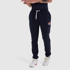 Image of Ellesse Men's Ovest Jog Pants Navy Cotton Joggers Casual Track Bottoms