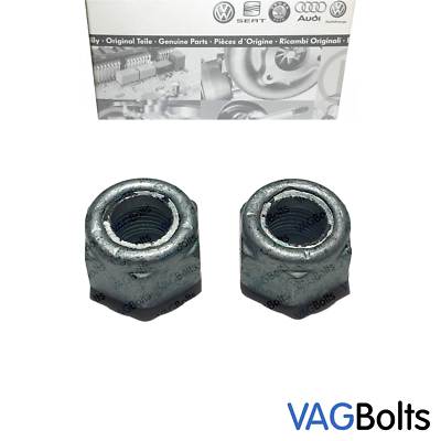 Genuine VW Audi 2x M10 Rear Shock Absorber Nuts | eBay