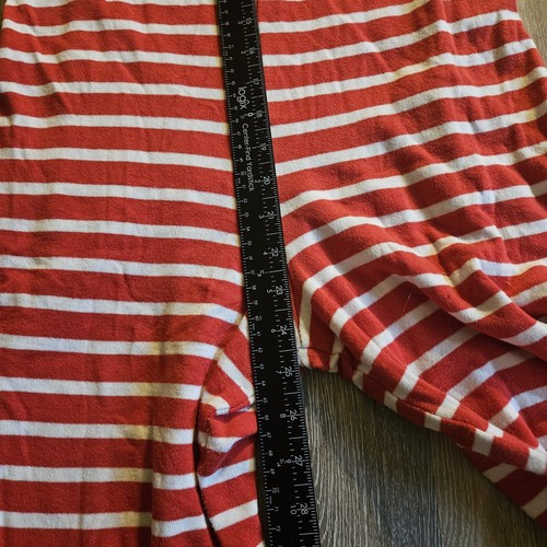 Aerie Red White Striped Pajamas Full Body Medium Comfy Sleepwear Women's 1-Piece - Picture 7 of 9