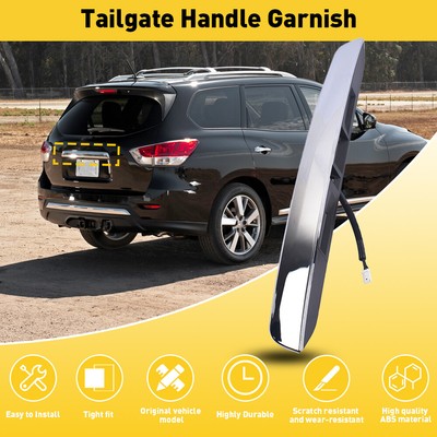 Tailgate Garnish Handle Trim Chrome For 2013-2020 Nissan Pathfinder 3.5L EAW