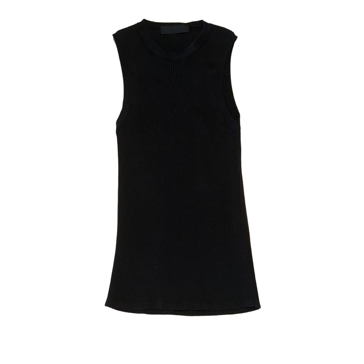 Wardrobe NYC Black Knit 100% Cotton Tank Top Women