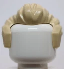 Lego Star Wars Tan Minifig Hair Short Swept Back with Sideburns and Widow's Peak