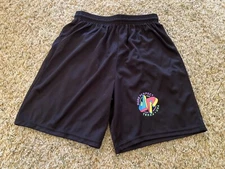Dude Perfect Black Mesh Shorts Youth Large Great!