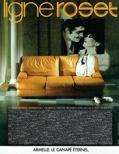  Publicité Advertising 0322 1983   Ligne Roset canapé Armelle Clark Gable